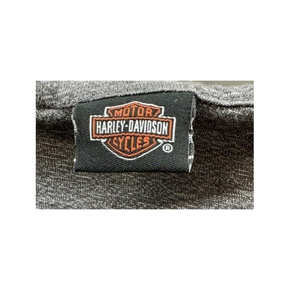 Harley-Davidson Womens Long Sleeve Graphic Tee Grey Ride Free V-Neck Sydney NS - Picture 5 of 5